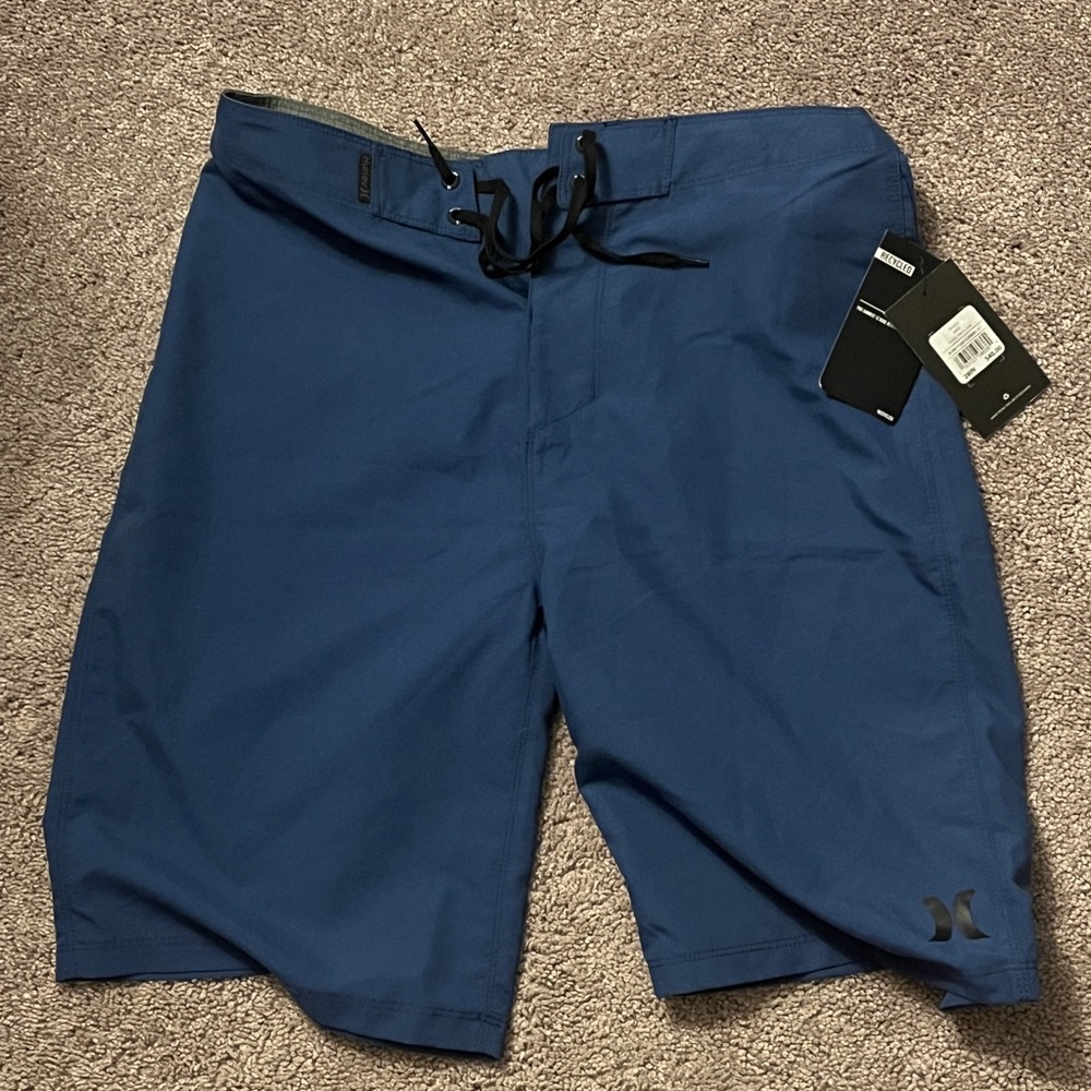 Hurley Blue Board Shorts Quick-Dry Swimwear